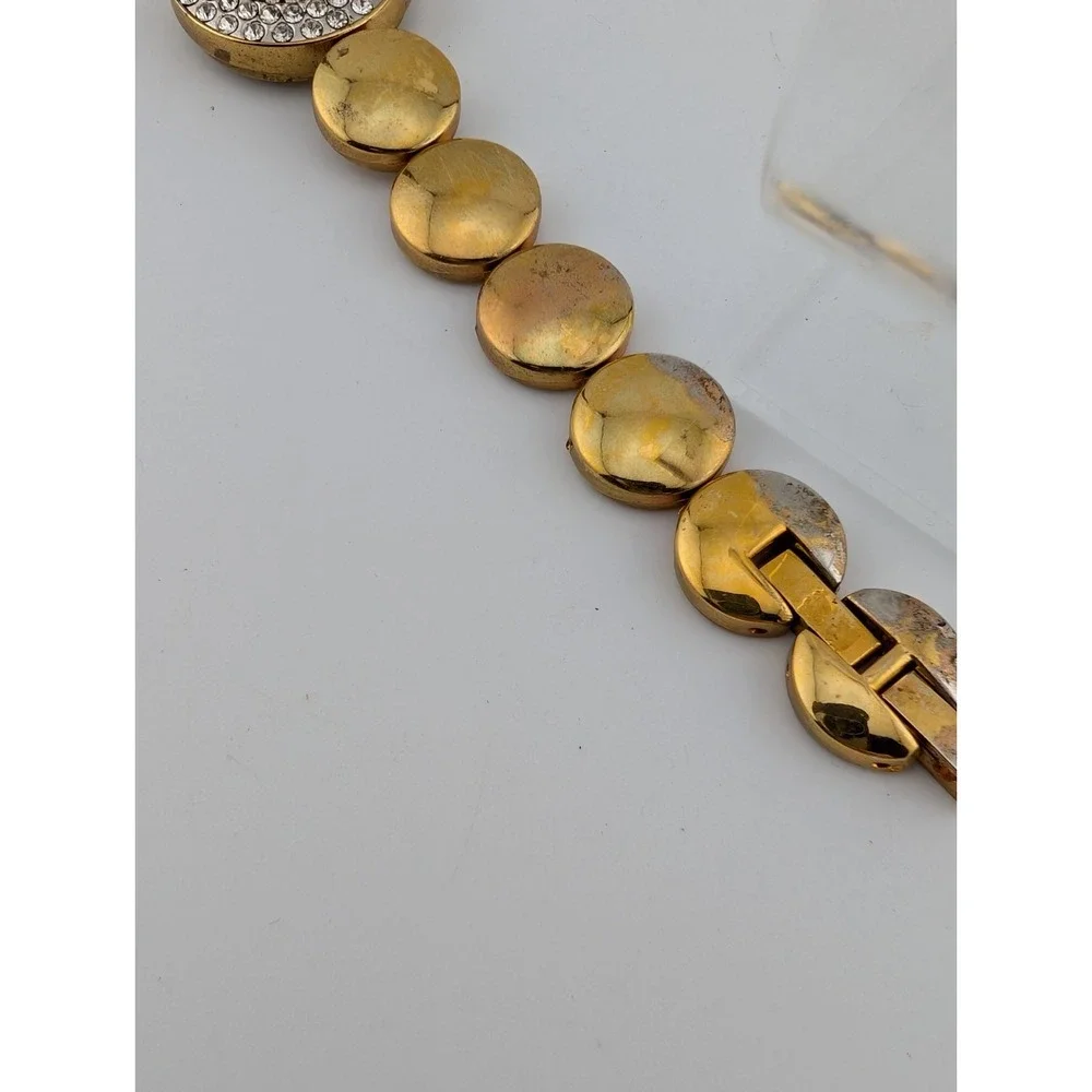 Vtg Elizabeth Taylor Watch Women 24mm Case Crystal Bezel 7.25